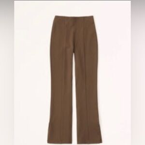 A&F Women's Ponte Split-Hem Slim Flare Pant